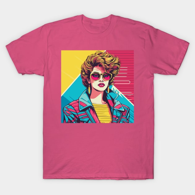 The Adventures of Lady Spectrum: An 80s Heroine T-Shirt by Rafael Pando